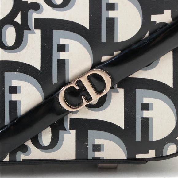 Christian Dior Patent Leather Metal Fabric Coated Canvas - Picture 12 of 13